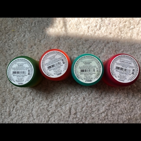 Bath and Bodyworks set of 8 mini summer candles - Picture 3 of 3